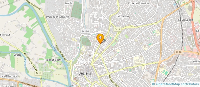 localisation de l'entreprise SYND COPROPR  BEZIERS