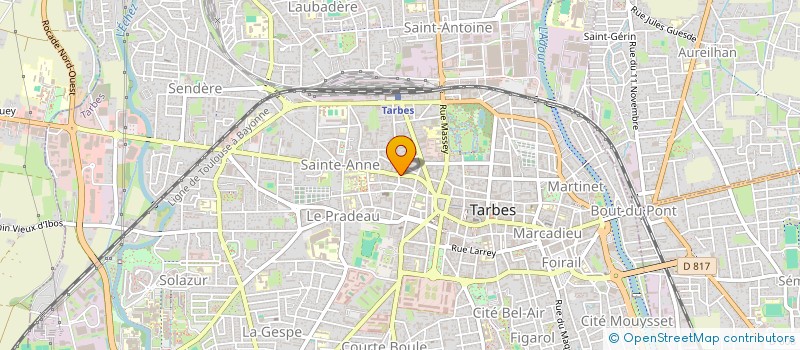 localisation de l'entreprise SYND COPROPR 41 RUE GEORGES LASSALLE  TARBES