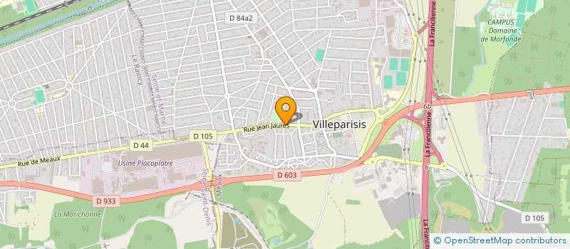 localisation de l'entreprise SYND COPROPR. 52 52 BIS RUE JEAN JAURES  VILLEPARISIS