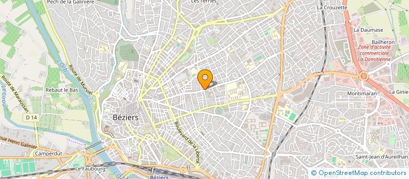 localisation de l'entreprise SYND COPROPR BLOC 2 CITE DU PARC  BEZIERS