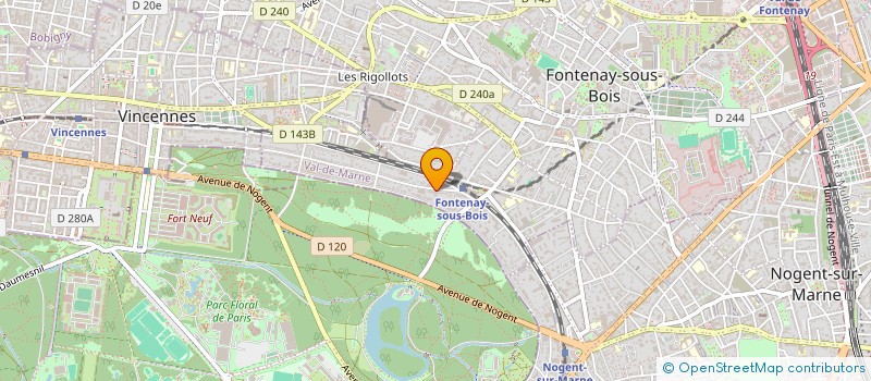 localisation de l'entreprise SYND. COPROPR. DU 27-29AV. FOCH à FONTENAY-SOUS-BOIS