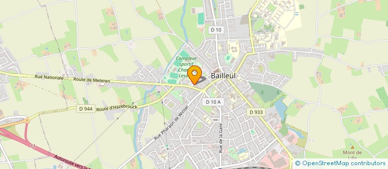 localisation de l'entreprise SYND COPROPR DU 41 RUE COLLEGE à BAILLEUL