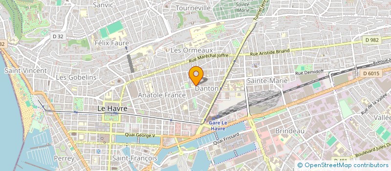 localisation de l'entreprise SYND COPROPR IMMEUB 74 RUE LESUEUR à LE HAVRE