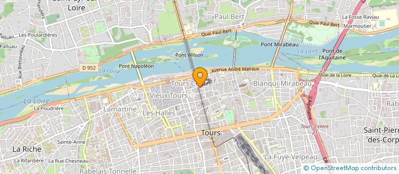 localisation de l'entreprise SYND COPROPR IMMEUBLE 1 ET 3 RUE COLBERT  TOURS