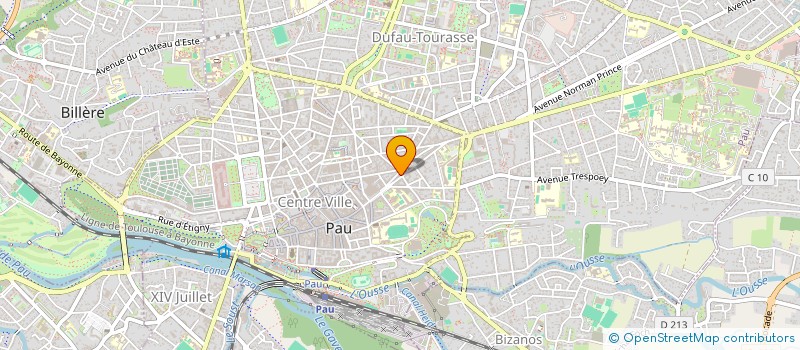 localisation de l'entreprise SYND COPROPR IMMEUBLE 1 RUE LESPY  PAU