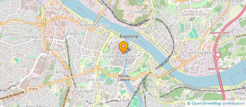 localisation de l'entreprise SYND COPROPR IMMEUBLE 10 PORT DE CASTETS  BAYONNE