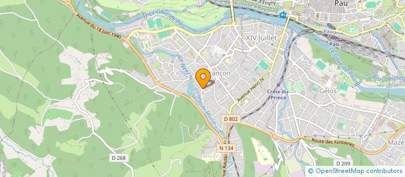 localisation de l'entreprise SYND COPROPR IMMEUBLE 12 PLACE BERNET  JURANCON