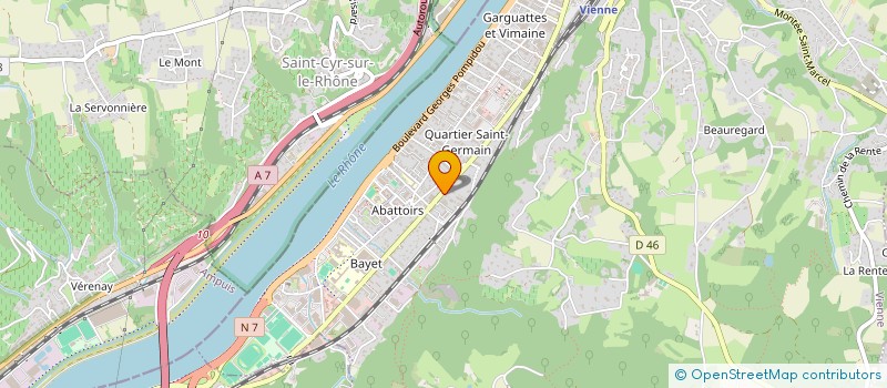 localisation de l'entreprise SYND COPROPR IMMEUBLE RESIDENCE DU PARC  VIENNE