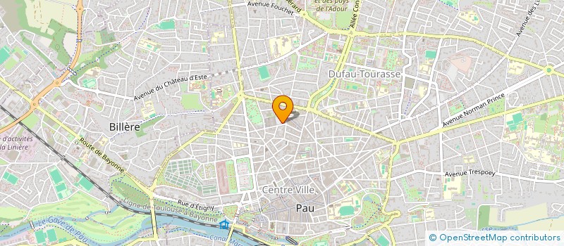 localisation de l'entreprise SYND COPROPR IMMEUBLE RUE BOURBAKI à PAU