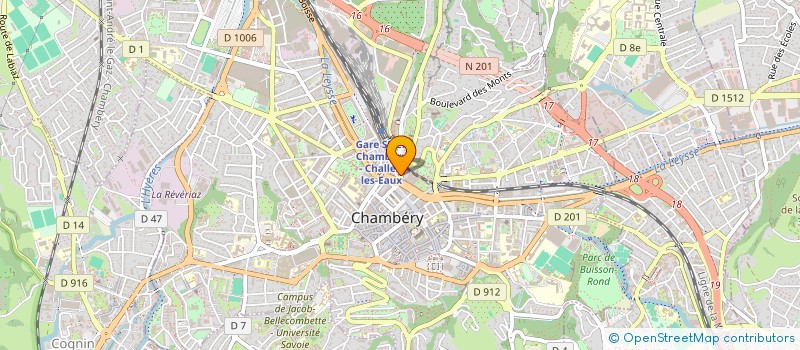 localisation de l'entreprise SYND COPROPR LA GERBE D'OR  CHAMBERY