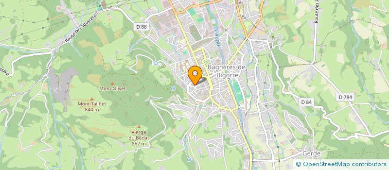 localisation de l'entreprise SYND COPROPR LA ROSERAIE  BAGNERES-DE-BIGORRE