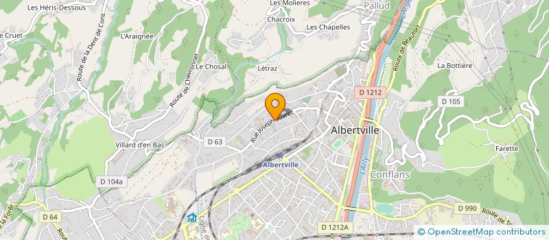 localisation de l'entreprise SYND COPROPR LE GRAND VERGER  ALBERTVILLE