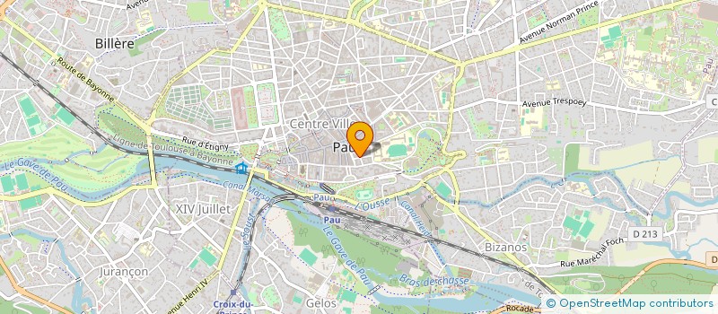 localisation de l'entreprise SYND COPROPR RES 14 R DES ORPHELINES à PAU