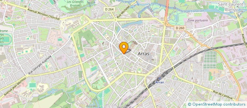 localisation de l'entreprise SYND COPROPR RES. 46 BIS RUE ST AUBERT à ARRAS