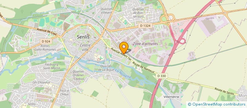 localisation de l'entreprise SYND COPROPR RES ALBERT 1ER  SENLIS