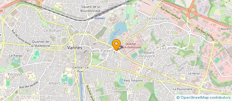 localisation de l'entreprise SYND COPROPR RES ARISTIDE BRIAND à VANNES