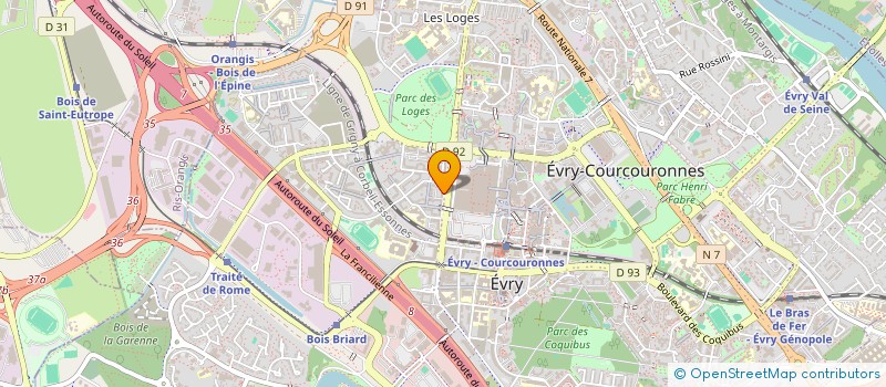 localisation de l'entreprise SYND COPROPR RES CHAMPS ELYSEES 1  EVRY-COURCOURONNES