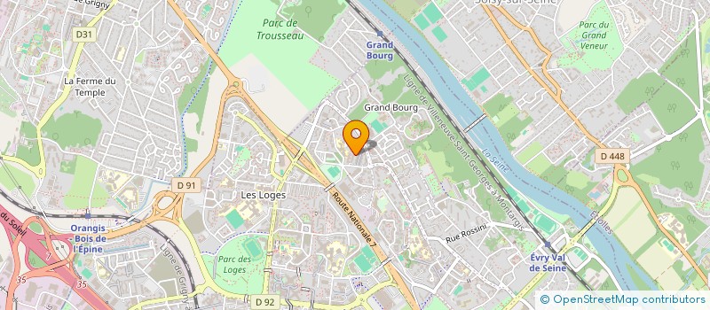 localisation de l'entreprise SYND COPROPR RES CHAMPS ELYSEES 2  EVRY-COURCOURONNES