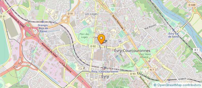 localisation de l'entreprise SYND COPROPR RES DRAGONS MIROIRS  EVRY-COURCOURONNES