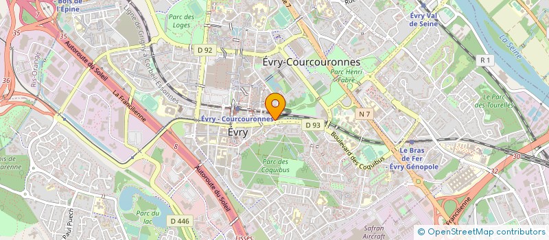 localisation de l'entreprise SYND COPROPR RES GRAND COQUIBUS  EVRY-COURCOURONNES