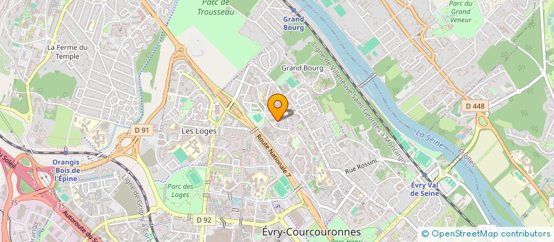 localisation de l'entreprise SYND COPROPR RES LES NOUVEAUX CHAMPS  EVRY-COURCOURONNES