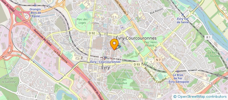 localisation de l'entreprise SYND COPROPR RES LES PASSAGES NORD  EVRY-COURCOURONNES