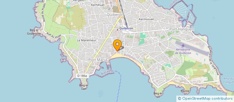 localisation de l'entreprise SYND COPROPR RES LES SABLES D OR  QUIBERON