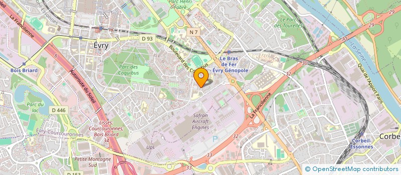 localisation de l'entreprise SYND COPROPR RES LES SOLERETS  EVRY-COURCOURONNES