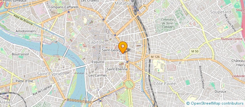localisation de l'entreprise SYND COPROPR RESID 19&21 RUE DU REMPART à TOULOUSE