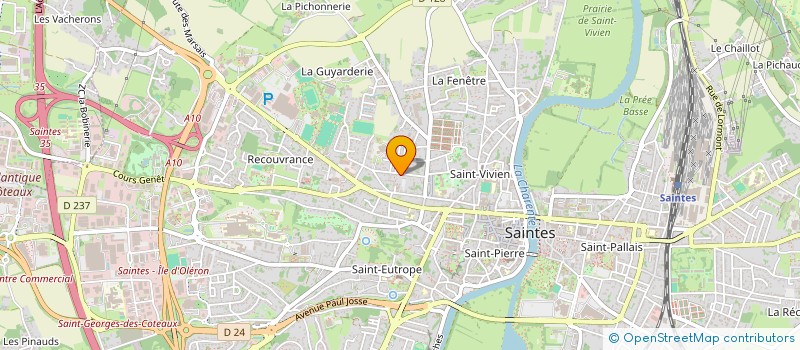 localisation de l'entreprise SYND COPROPR RESID EMERAUDE  SAINTES