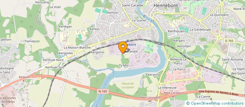 localisation de l'entreprise SYND COPROPR RESID KERENDRE  HENNEBONT