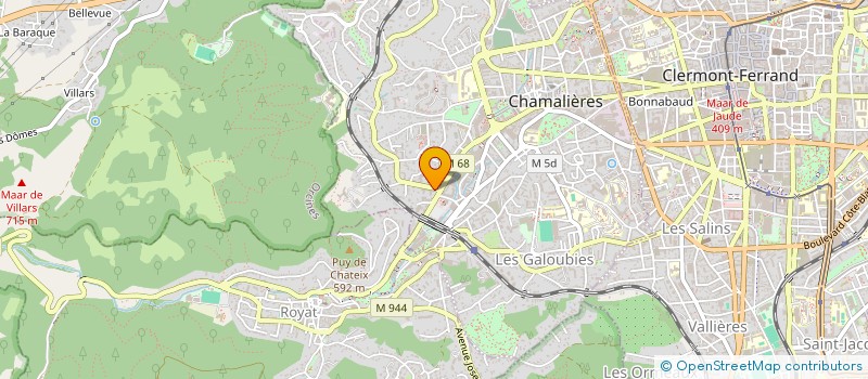 localisation de l'entreprise SYND COPROPR RESIDENCE CLAIR LOGIS  CHAMALIERES