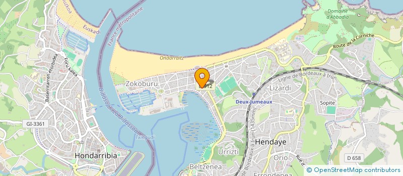 localisation de l'entreprise SYND COPROPR RESIDENCE ENE GUTICIA  HENDAYE