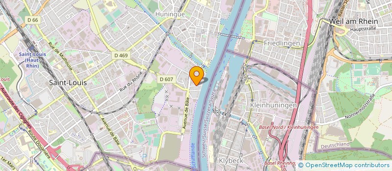 localisation de l'entreprise SYND COPROPR RESIDENCE LA CERISAIE  HUNINGUE