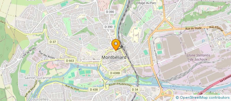 localisation de l'entreprise SYND COPROPR RESIDENCE LES ALLIES D  MONTBELIARD