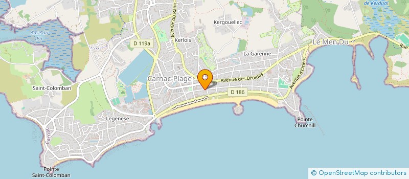 localisation de l'entreprise SYND COPROPR RESIDENCE LES PECHEURS  CARNAC