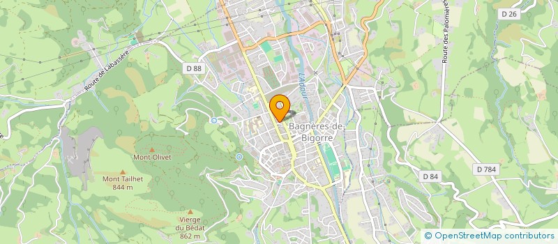 localisation de l'entreprise SYND COPROPR.RESIDENCE LES VIGNAUX  BAGNERES-DE-BIGORRE