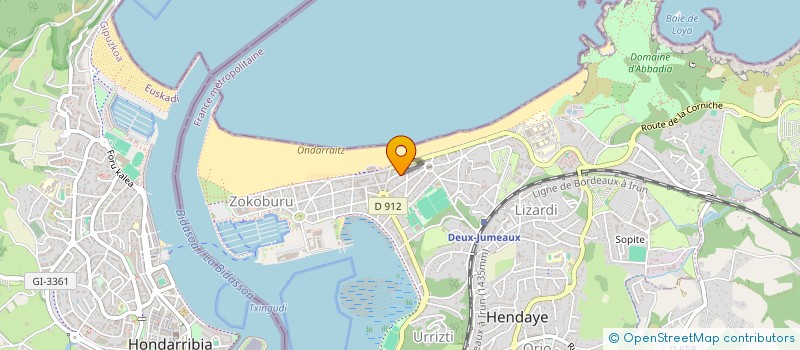 localisation de l'entreprise SYND COPROPR TXAN TXAN GORRI  HENDAYE