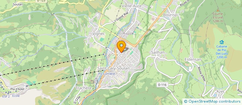 localisation de l'entreprise SYND COPROPR VAL BEL  SAINT-LARY-SOULAN