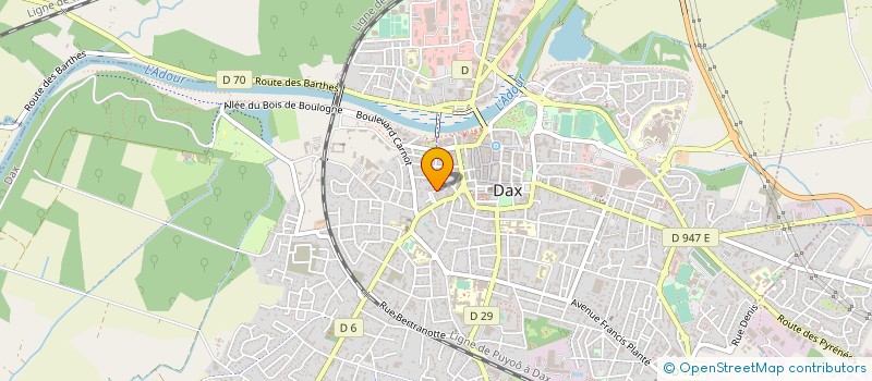 localisation de l'entreprise SYND COPROPRETAIRE LES JARDINS GAMBETTA  DAX