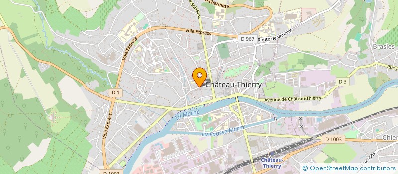 localisation de l'entreprise SYND COPROPRI 7 R ST MARTIN à CHATEAU-THIERRY