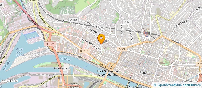 localisation de l'entreprise SYND COPROPRI 9 RUE ACHILLE FLAUBERT à ROUEN