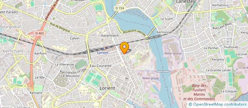 localisation de l'entreprise SYND COPROPRI DE L IMMEUBLE à LORIENT