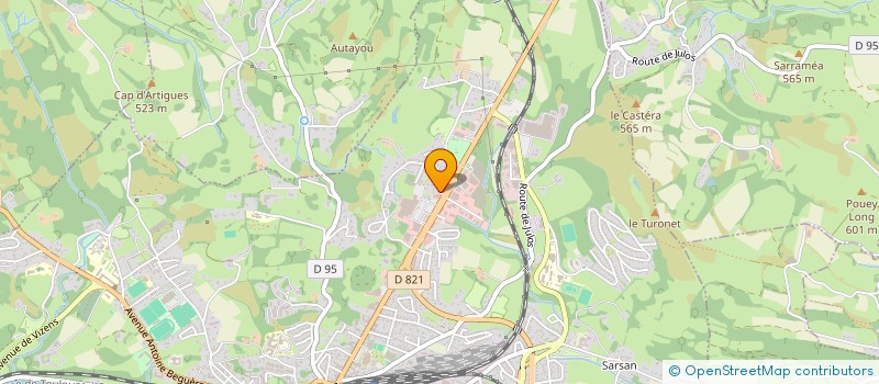 localisation de l'entreprise SYND COPROPRI RES PARC DES PYRENEES  LOURDES