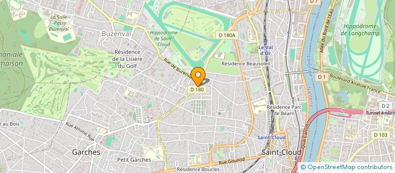 localisation de l'entreprise SYND COPROPRIE 181 RUE DE LA PORTE JAUNE à GARCHES