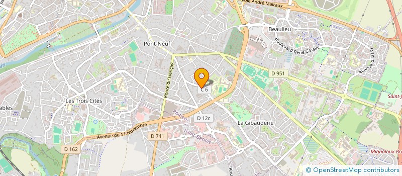 localisation de l'entreprise SYND COPROPRIE LES LANDES CAMILLE GUERIN  POITIERS