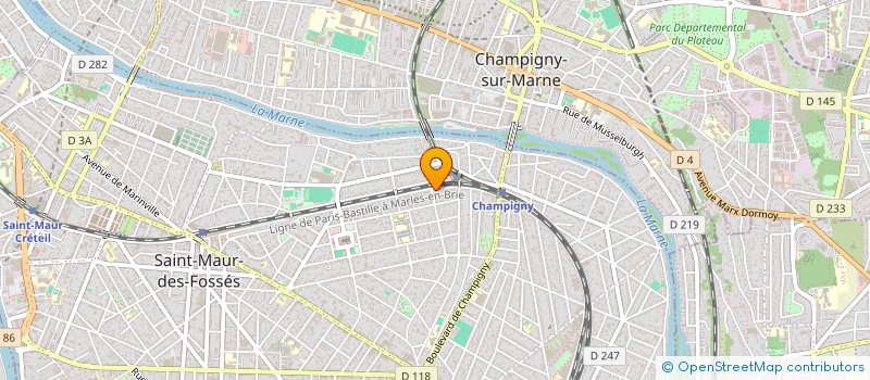 localisation de l'entreprise SYND COPROPRIET 120 AV GAL LECLERC à SAINT-MAUR-DES-FOSSES