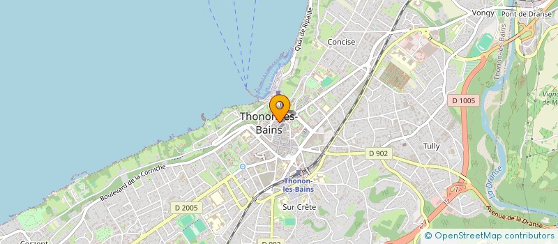 localisation de l'entreprise SYND COPROPRIET 75 GRANDE RUE à THONON-LES-BAINS