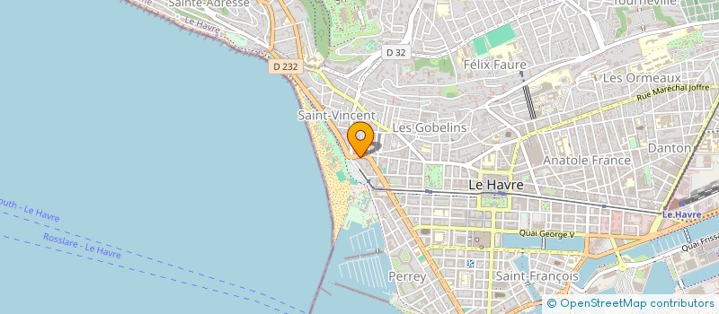 localisation de l'entreprise SYND COPROPRIET 8 RUE FREDERIC BELLANGER à LE HAVRE