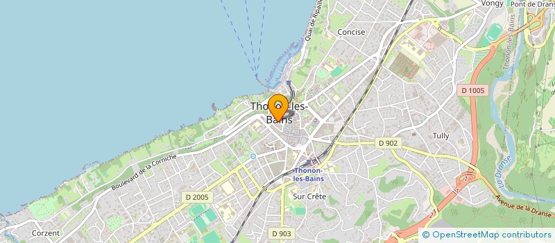 localisation de l'entreprise SYND COPROPRIET 8 RUE PASTEUR à THONON-LES-BAINS